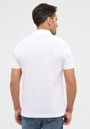 MODERN FIT Poloshirt in weiß unifarben