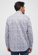 COMFORT FIT Overhemd in zalm gedrukt