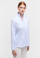 shirt-blouse in light blue structured