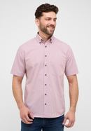 COMFORT FIT Shirt in apricot checkered