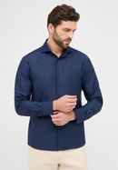 MODERN FIT Linen Shirt in midnight vlakte