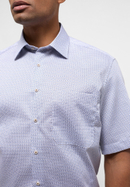 ETERNA print twill short-sleeved shirt COMFORT FIT