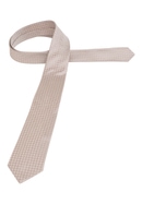 Tie in beige patterned