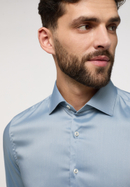 SLIM FIT Performance Shirt in graublau plain