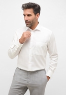 COMFORT FIT Cover Shirt in beige vlakte