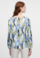 T-shirt blouse in azure printed