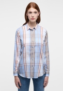 shirt-blouse in light blue checkered