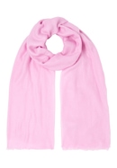 Scarf in soft pink plain