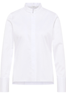 Satin Shirt Blouse in wit vlakte