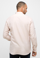 MODERN FIT Linen Shirt in beige plain