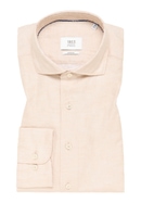 SLIM FIT Linen Shirt in beige vlakte