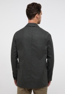 MODERN FIT Overshirt in schwarz unifarben