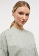 shirt-blouse in sage green striped