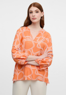 T-shirt blouse in mandarin printed