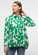 Blouse in green printed