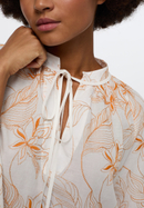 blouseshirt in oranje vlakte