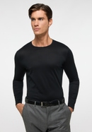 Shirt in zwart vlakte