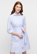 Shirt dress in light blue striped