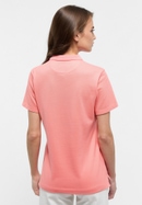 Polo shirt in coral plain