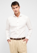 SLIM FIT Cover Shirt in beige plain