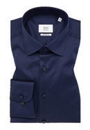 COMFORT FIT Luxury Shirt in donkerblauw vlakte
