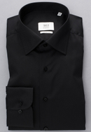COMFORT FIT Luxury Shirt in zwart vlakte