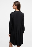 Shirt dress in black plain