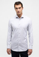 SLIM FIT Shirt in light grey structured