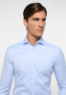SUPER SLIM Cover Shirt bleu clair uni