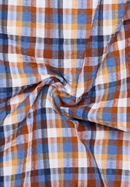 COMFORT FIT Overhemd in oranje geruit
