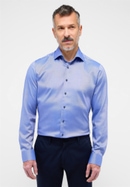 SLIM FIT Performance Shirt in royal blue structured