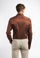 SLIM FIT Soft Luxury Shirt in caramell unifarben