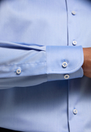 COMFORT FIT Luxury Shirt in medium blue plain