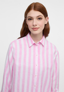 Blouse in rose striped