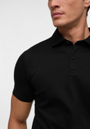 SLIM FIT Jersey Shirt in black plain