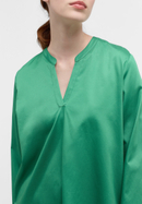 Satin Shirt Bluse in hellgrün unifarben