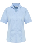 Satin Shirt Blouse in light blue plain