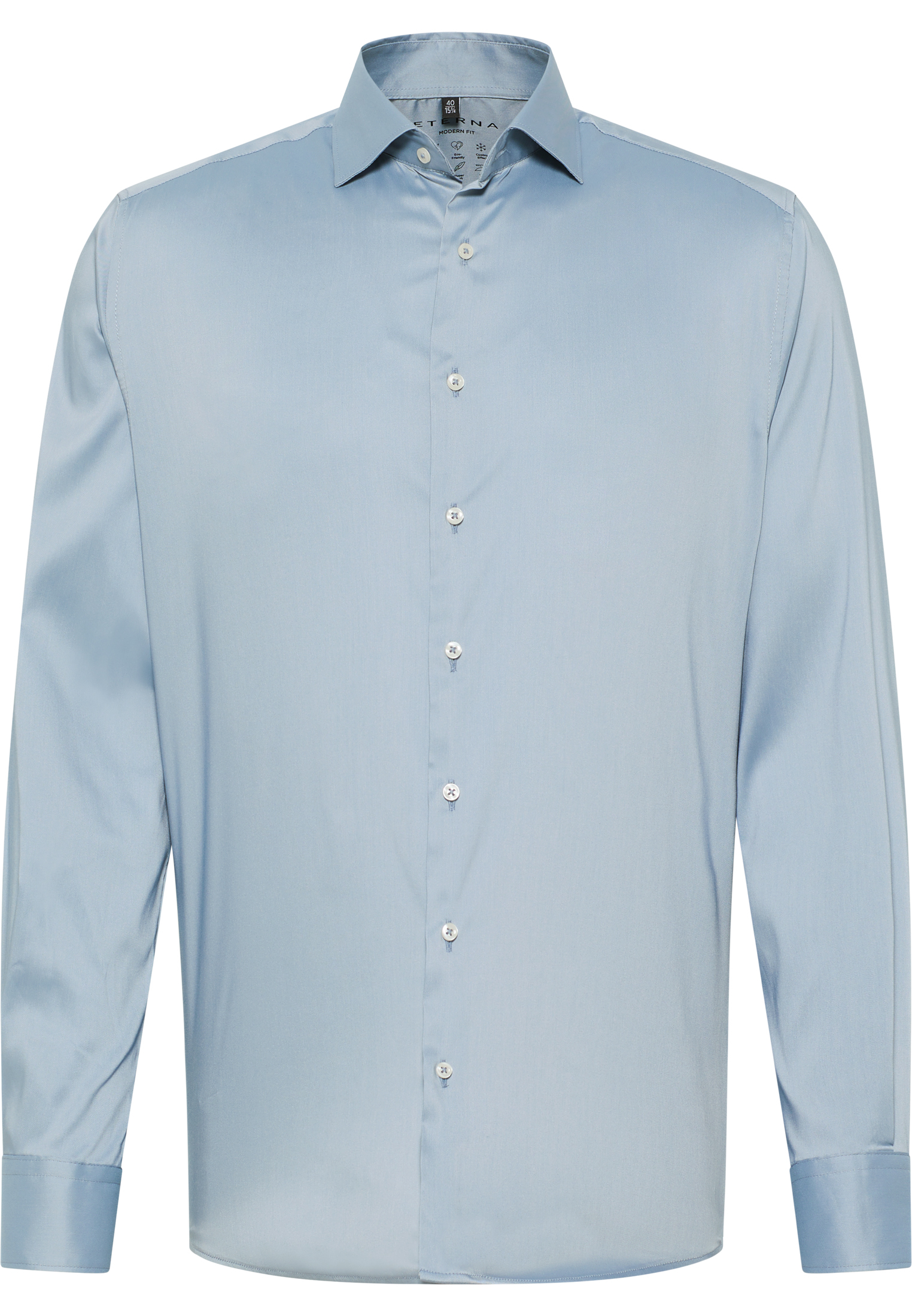 MODERN FIT Performance Shirt in graublau unifarben