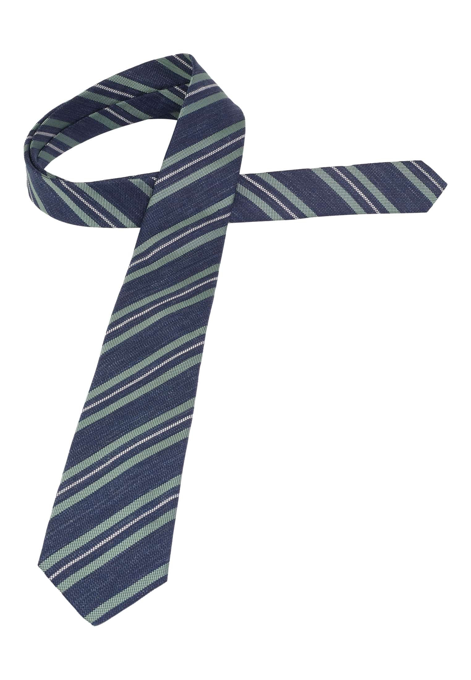 Krawatte in navy/grün gemustert