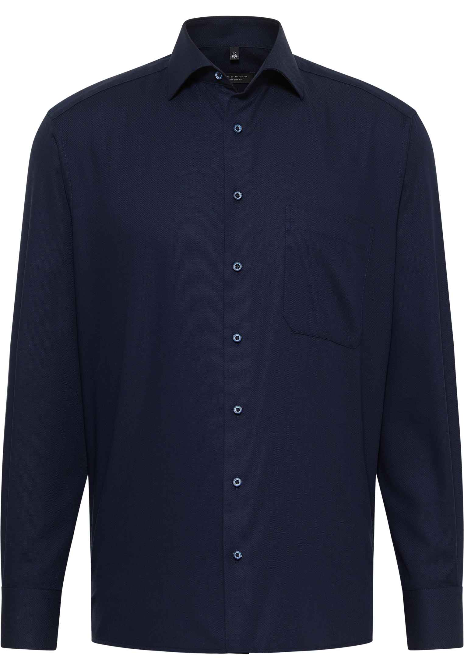 COMFORT FIT Shirt in navy structured