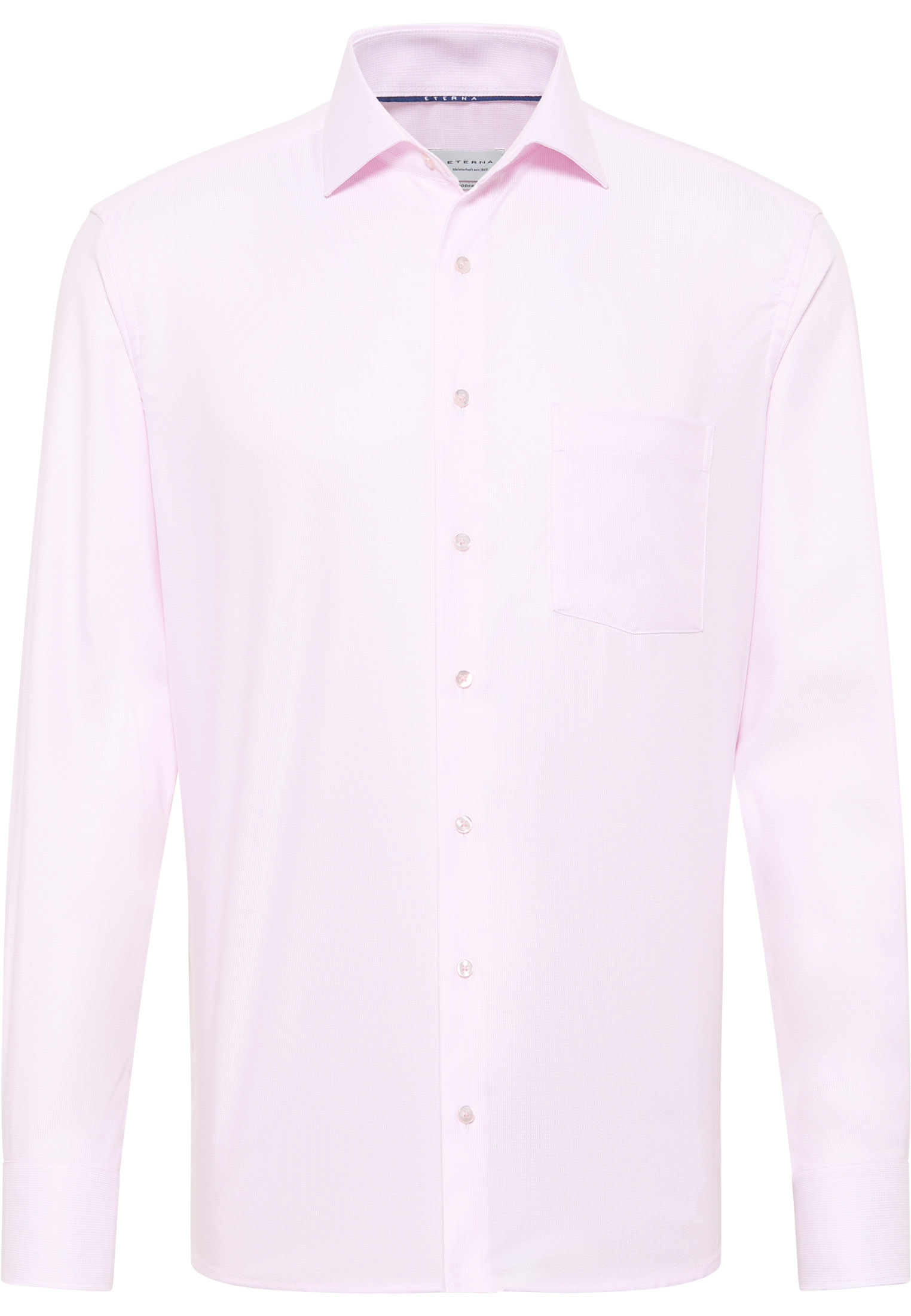 MODERN FIT Overhemd in roze gestructureerd