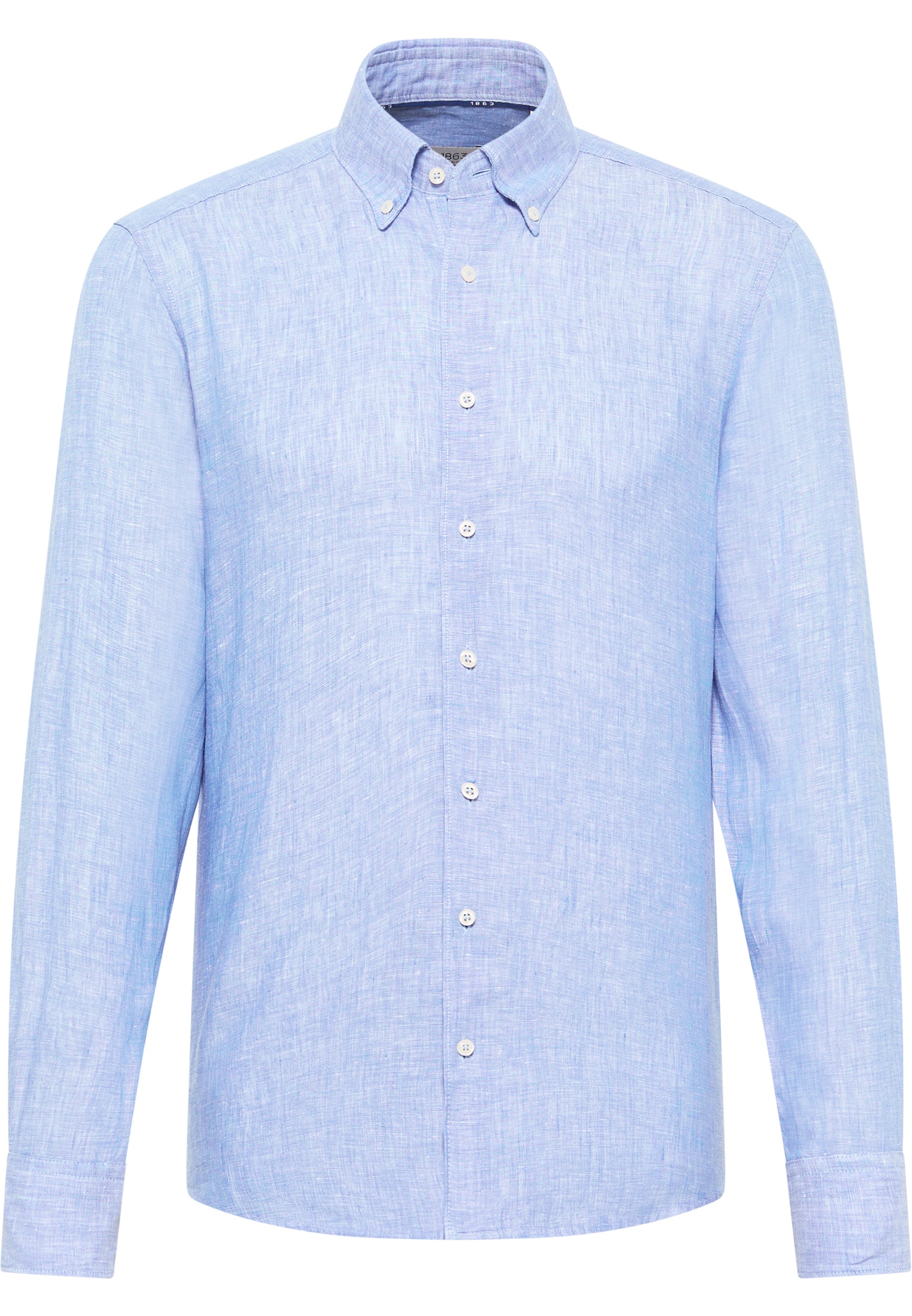 SLIM FIT Shirt in medium blue plain