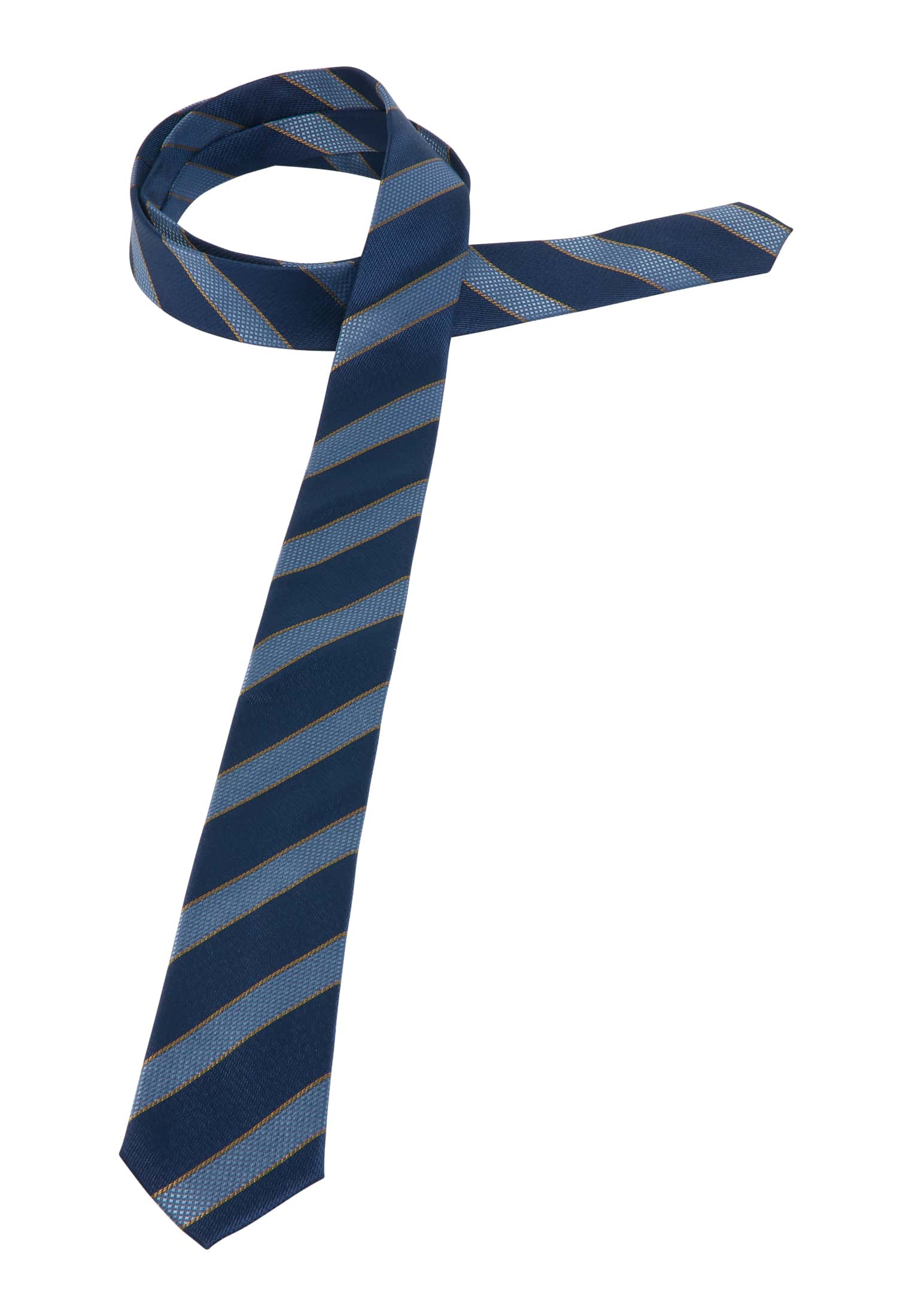 Krawatte in dunkelblau gestreift | dunkelblau | 142 | 1AC01898-01-81-142