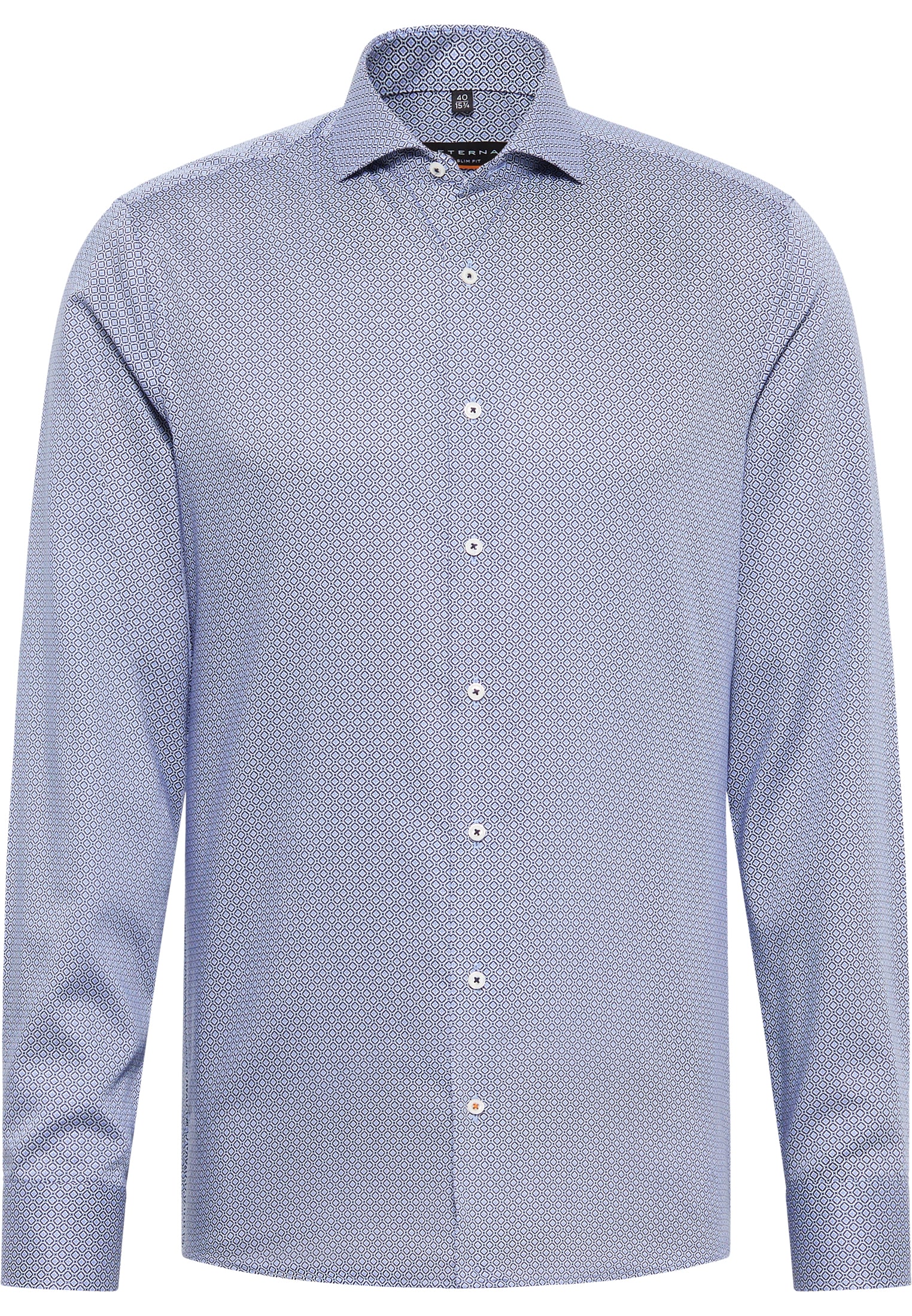 SLIM FIT Shirt in blue/light blue printed
