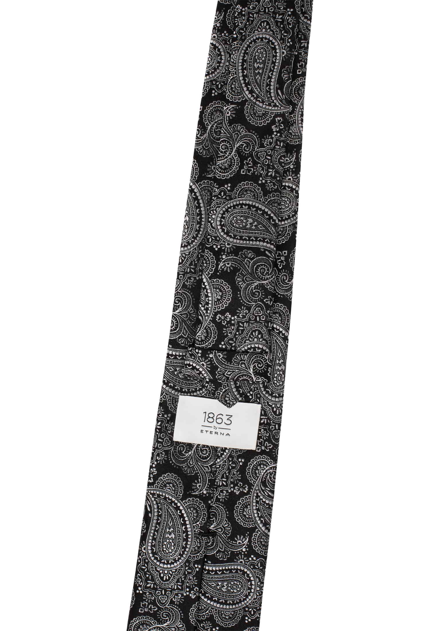 Tie in black patterned