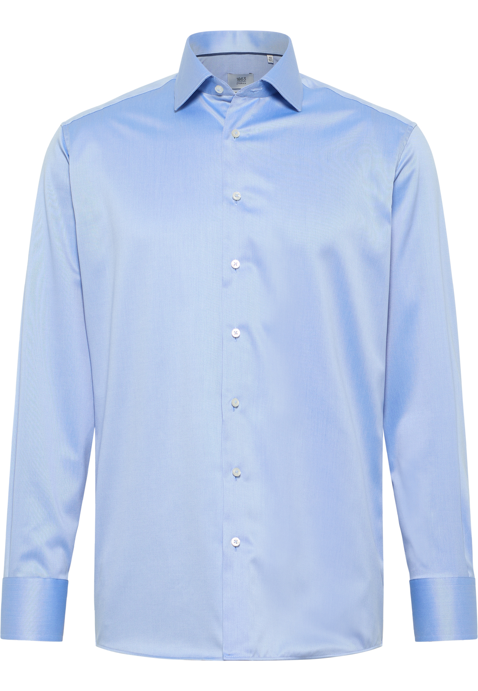 MODERN FIT Luxury Shirt in hemelsblauw vlakte