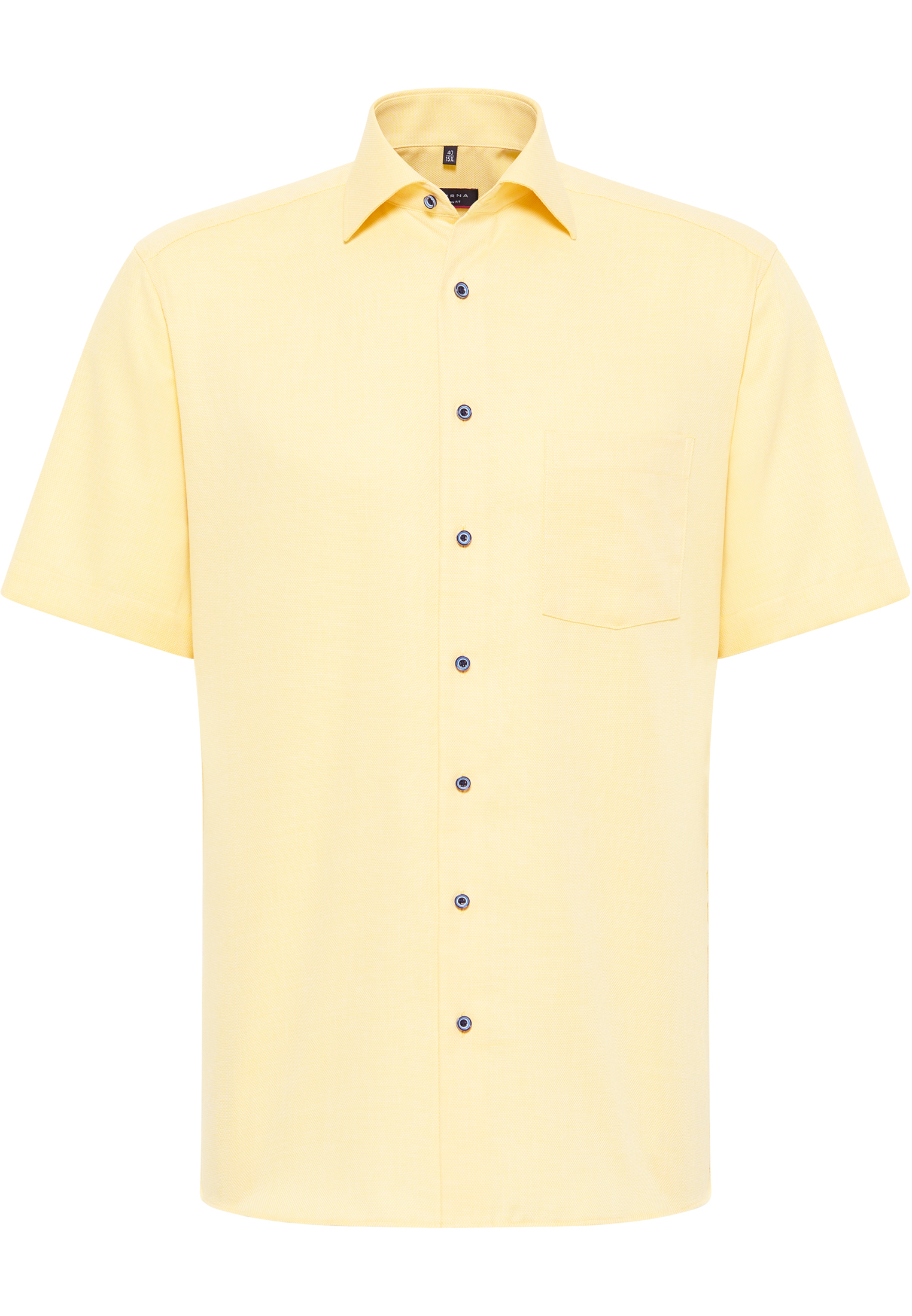 MODERN FIT Overhemd in geel gestructureerd