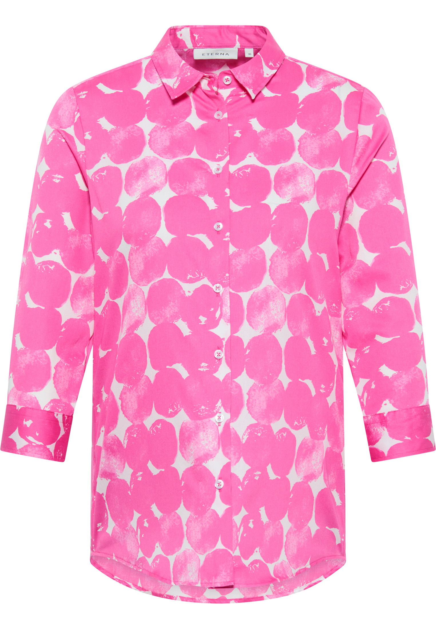 shirt-blouse in pink printed | pink | 50 | 3/4 sleeves |  2BL03949-15-21-50-3/4