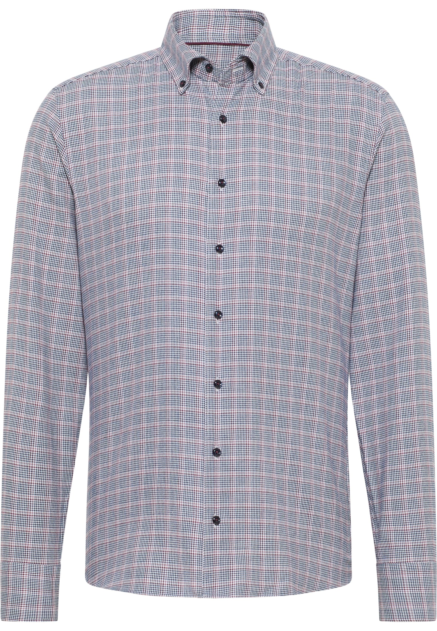SLIM FIT Shirt in wine red checkered