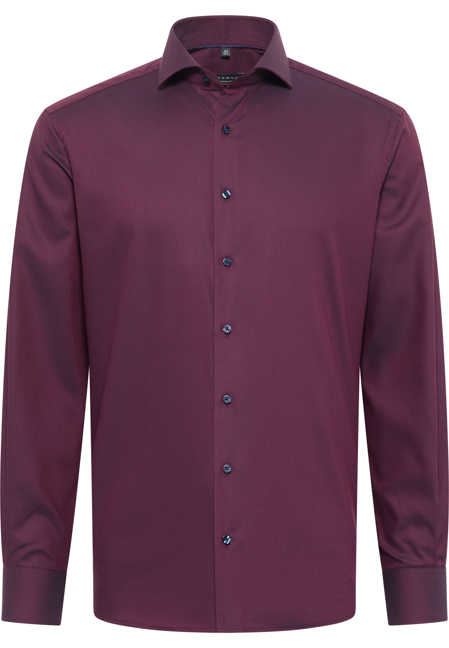 MODERN FIT Shirt in bordeaux structured